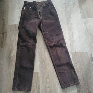 1990's era Skott's Suede chocolate brown pants